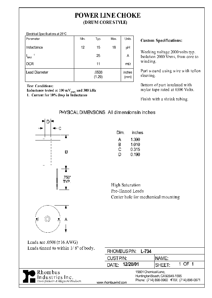 L-734_5211684.PDF Datasheet
