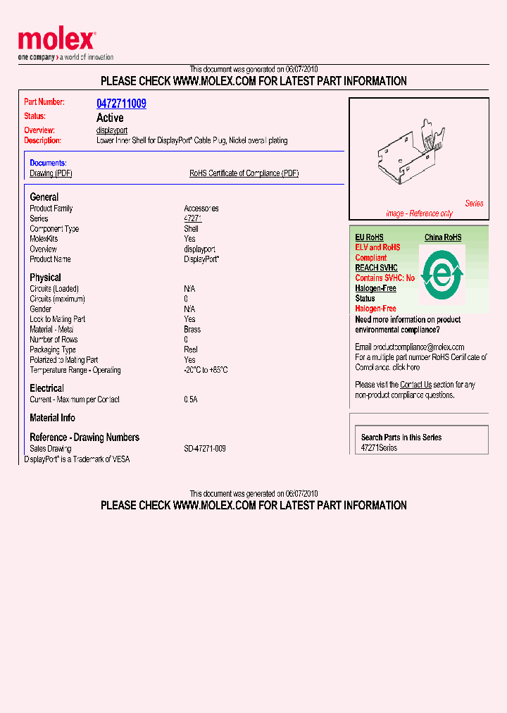 47271-1009_5217661.PDF Datasheet