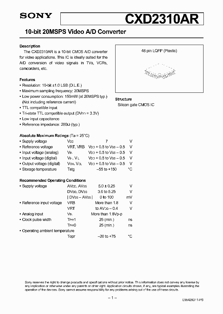 CXD2310AR_5217691.PDF Datasheet