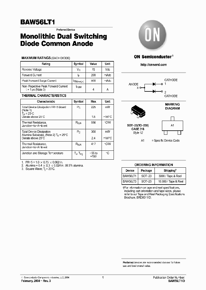 BAW56LT3_5215418.PDF Datasheet