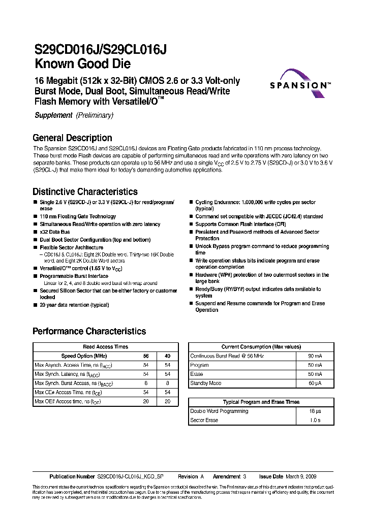 S29CL016J0JDGH014_5218329.PDF Datasheet