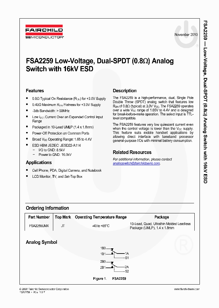 FSA2259UMX_5220188.PDF Datasheet