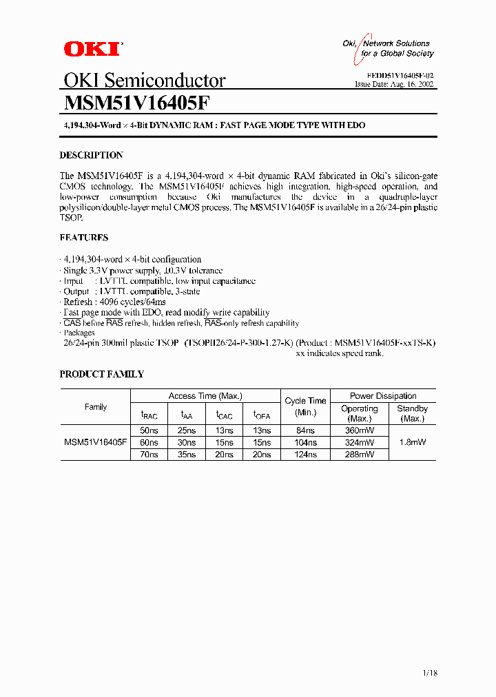 MSM51V16405F-60TS-K_5220847.PDF Datasheet