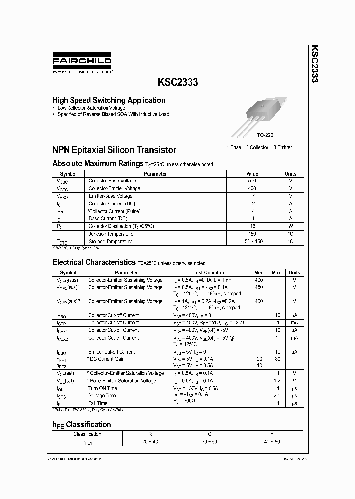 KSC2333Y_5221594.PDF Datasheet