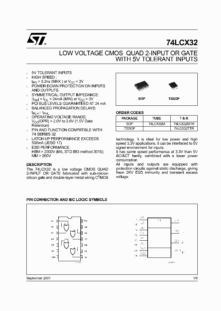 74LCX32M_5221640.PDF Datasheet
