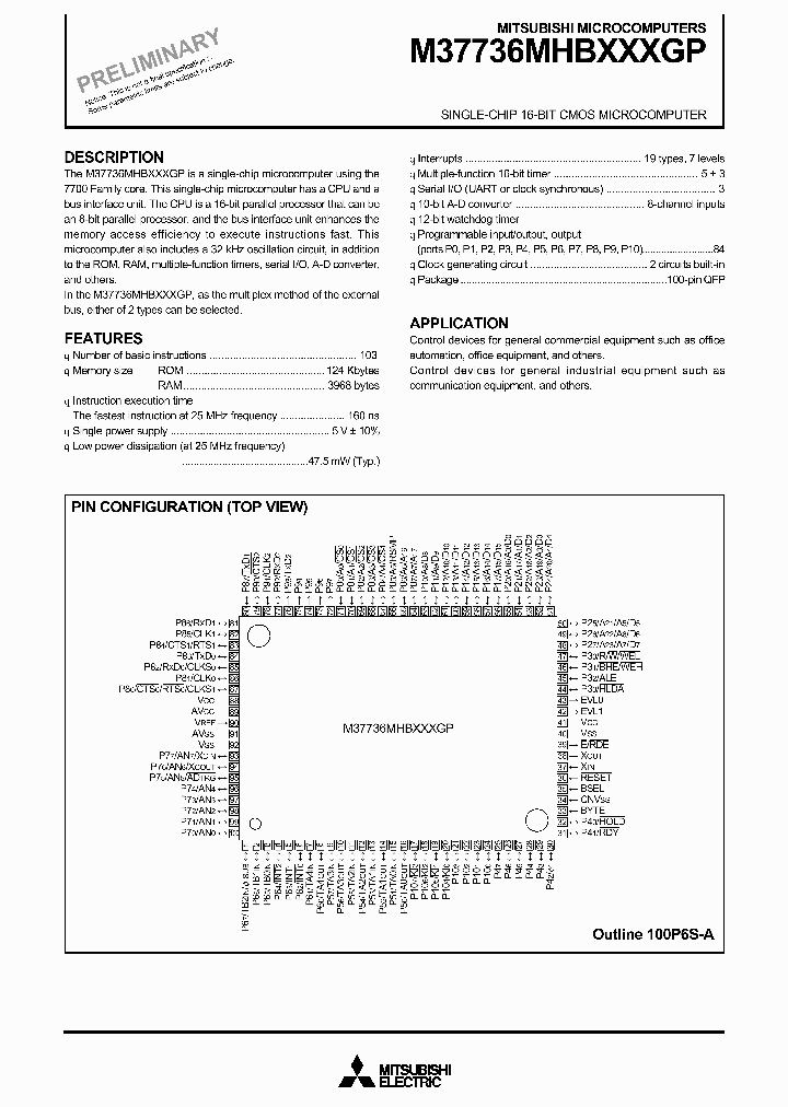 M37736MHBXXXGP_5223830.PDF Datasheet