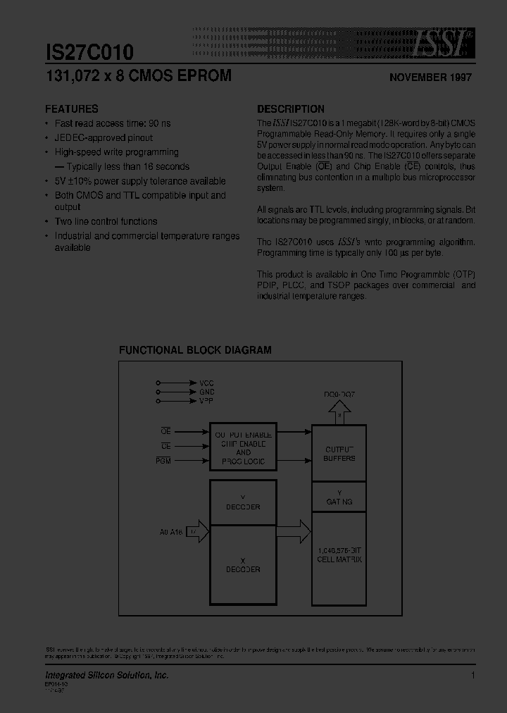 IS27C010-15PL_5225473.PDF Datasheet