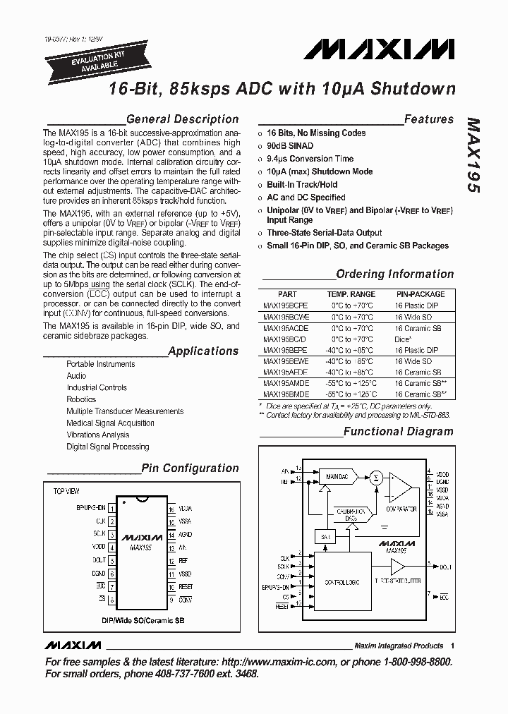 MAX195BEWET_5224878.PDF Datasheet