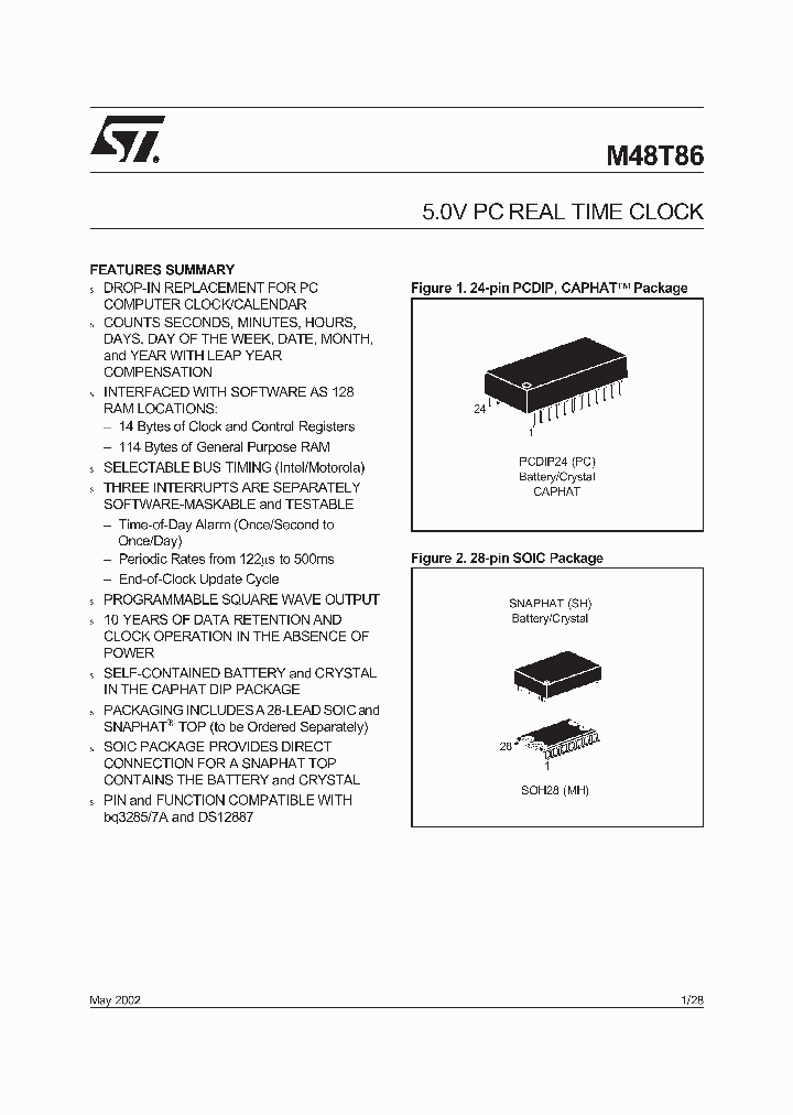 M48T86PC1_5228199.PDF Datasheet