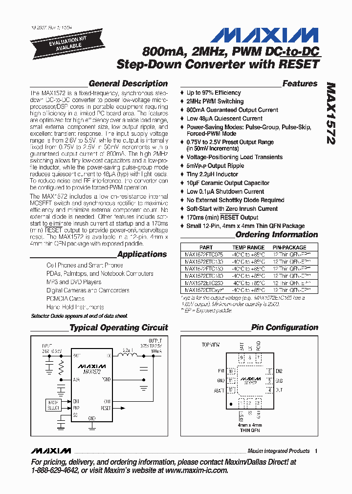 MAX1572ETC180-T_5234088.PDF Datasheet
