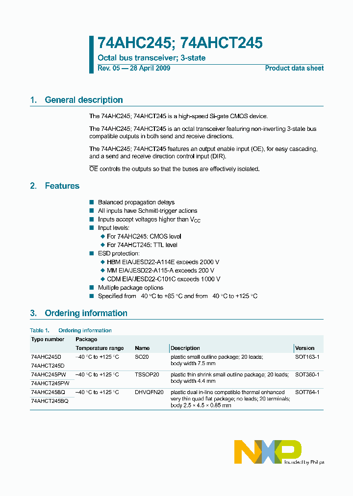 74AHCT245D_5235584.PDF Datasheet
