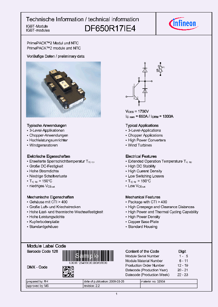 DF650R17IE4_5241694.PDF Datasheet
