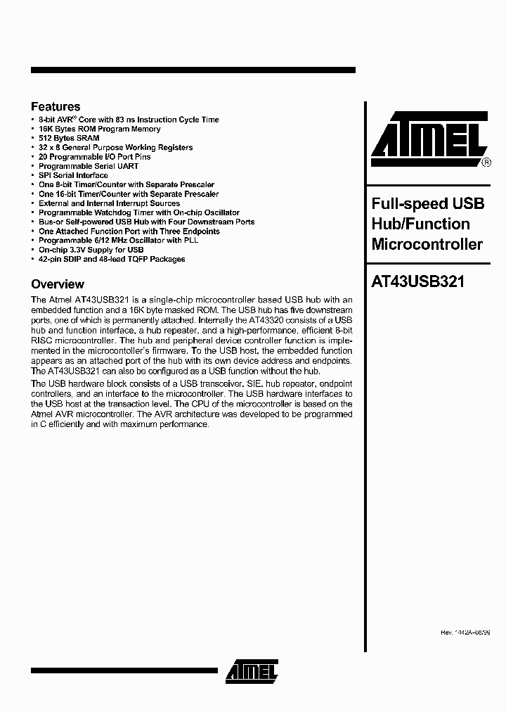 AT43USB321_5243790.PDF Datasheet