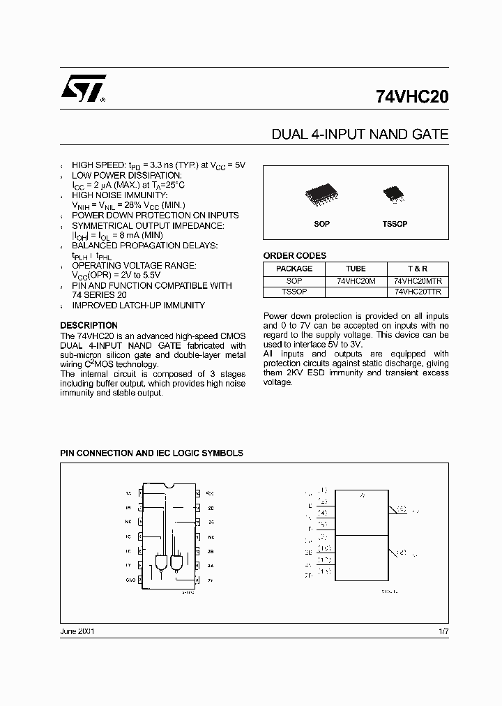 74VHC20MTR_5241089.PDF Datasheet