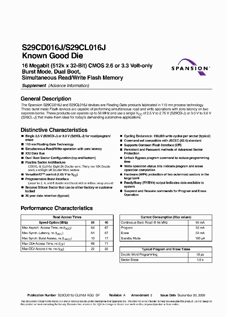 S29CD016J0JDGH114_5244899.PDF Datasheet