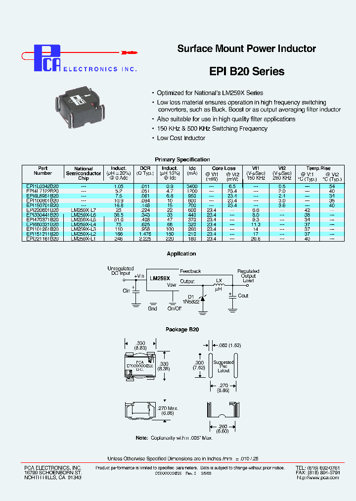 EPI6L8951B20_5246261.PDF Datasheet
