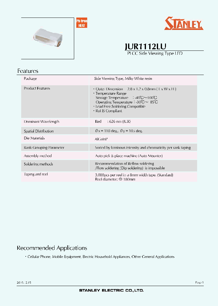 JUR1112LU_5242860.PDF Datasheet