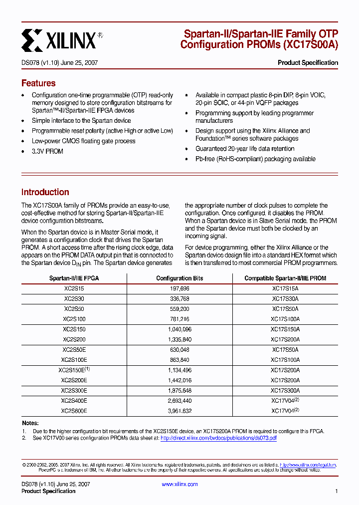XC17S50APDG8C_5249406.PDF Datasheet