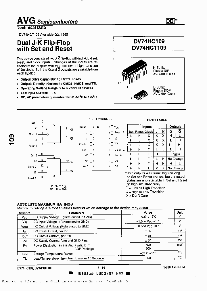DV74HC109D_5252175.PDF Datasheet