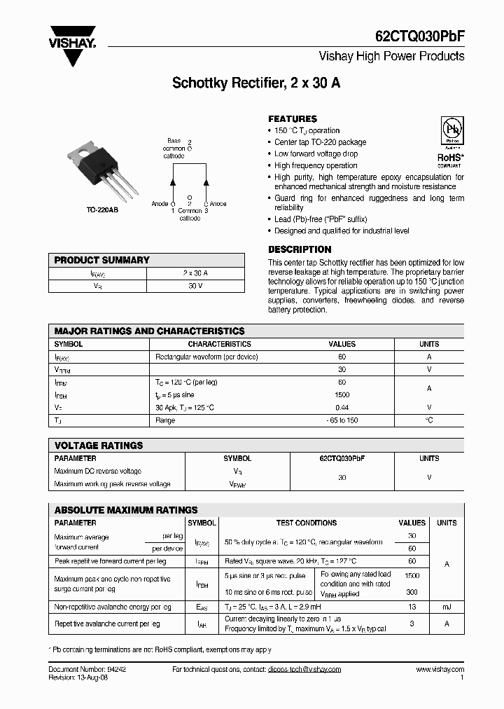 62CTQ030PBF_5252787.PDF Datasheet