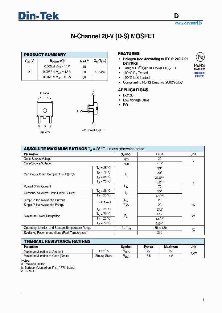 DTU30N02_5257010.PDF Datasheet