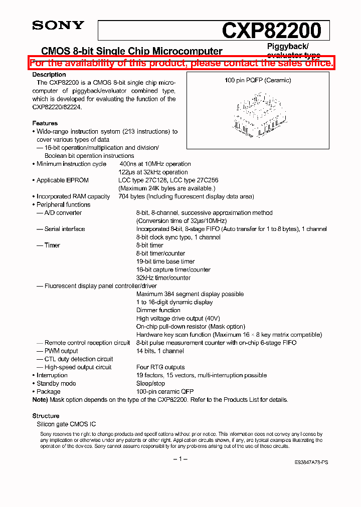 CXP82200_5259890.PDF Datasheet