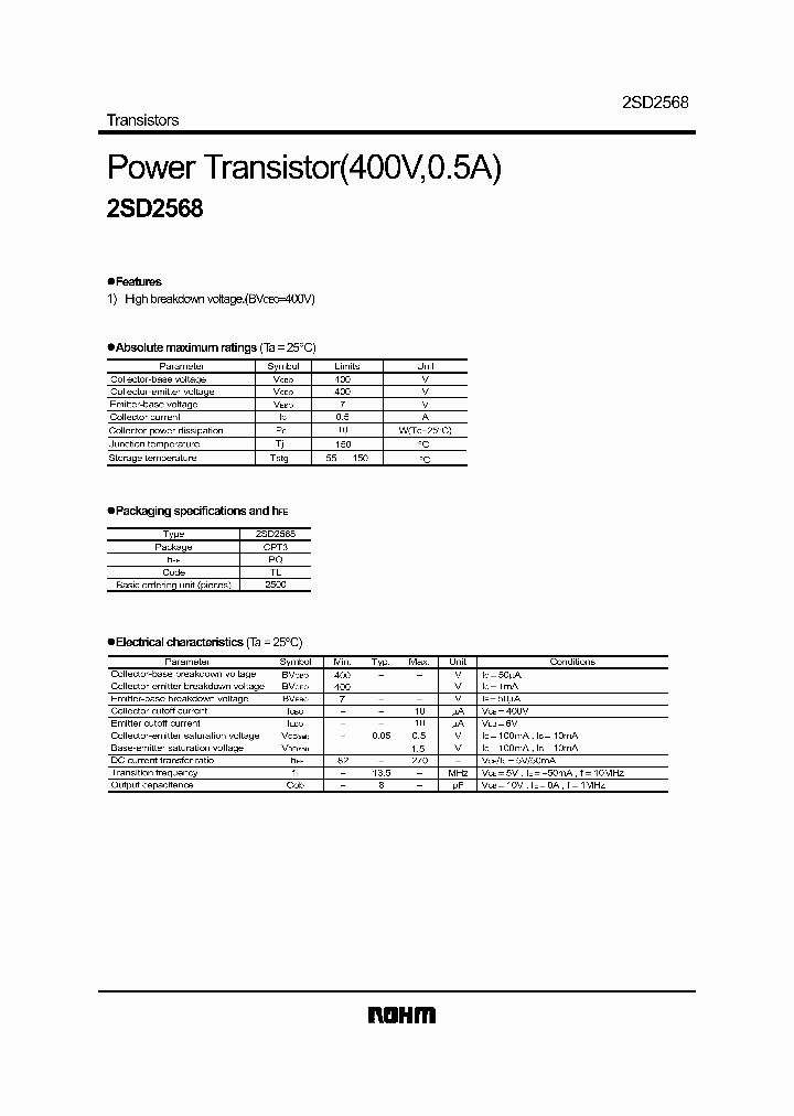 2SD2568_5260550.PDF Datasheet