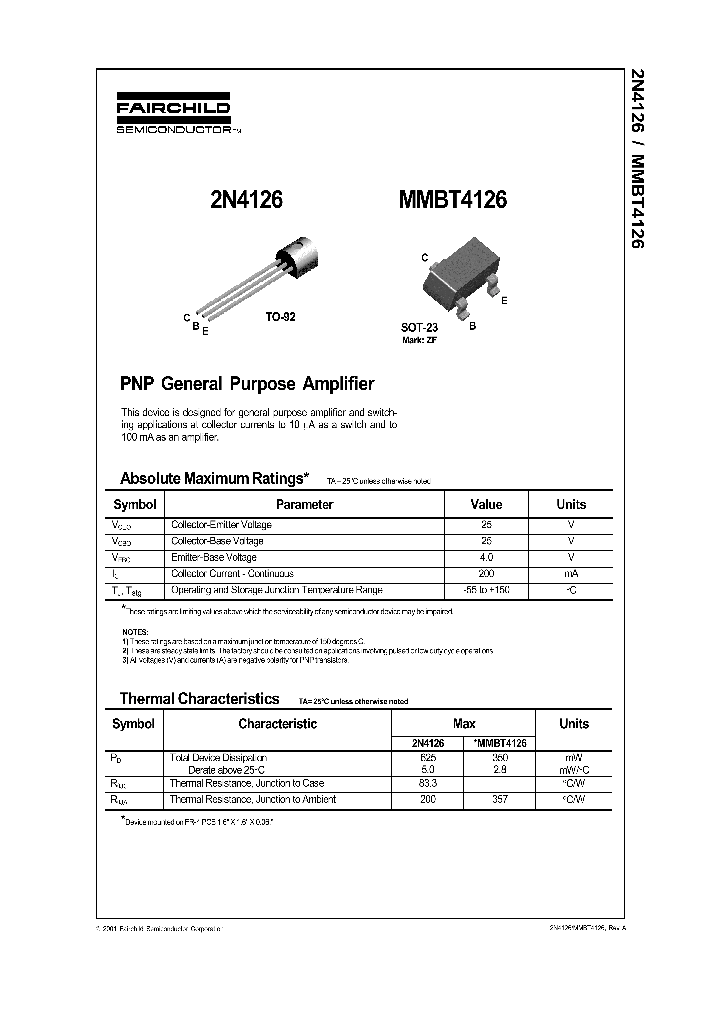 2N4126TFR_5266510.PDF Datasheet