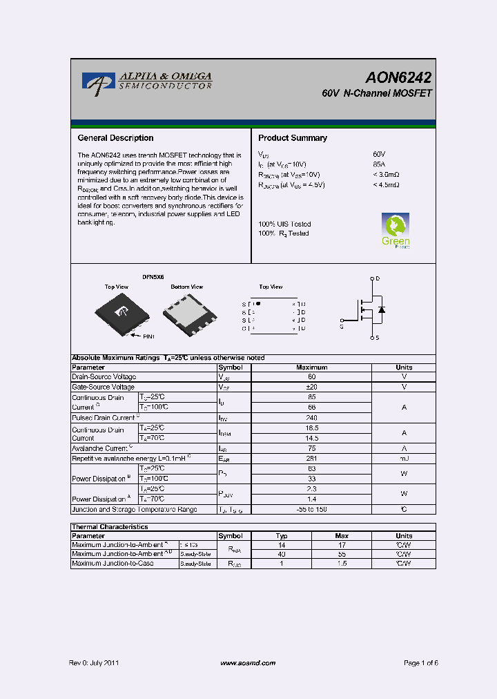 AON6242_5267142.PDF Datasheet
