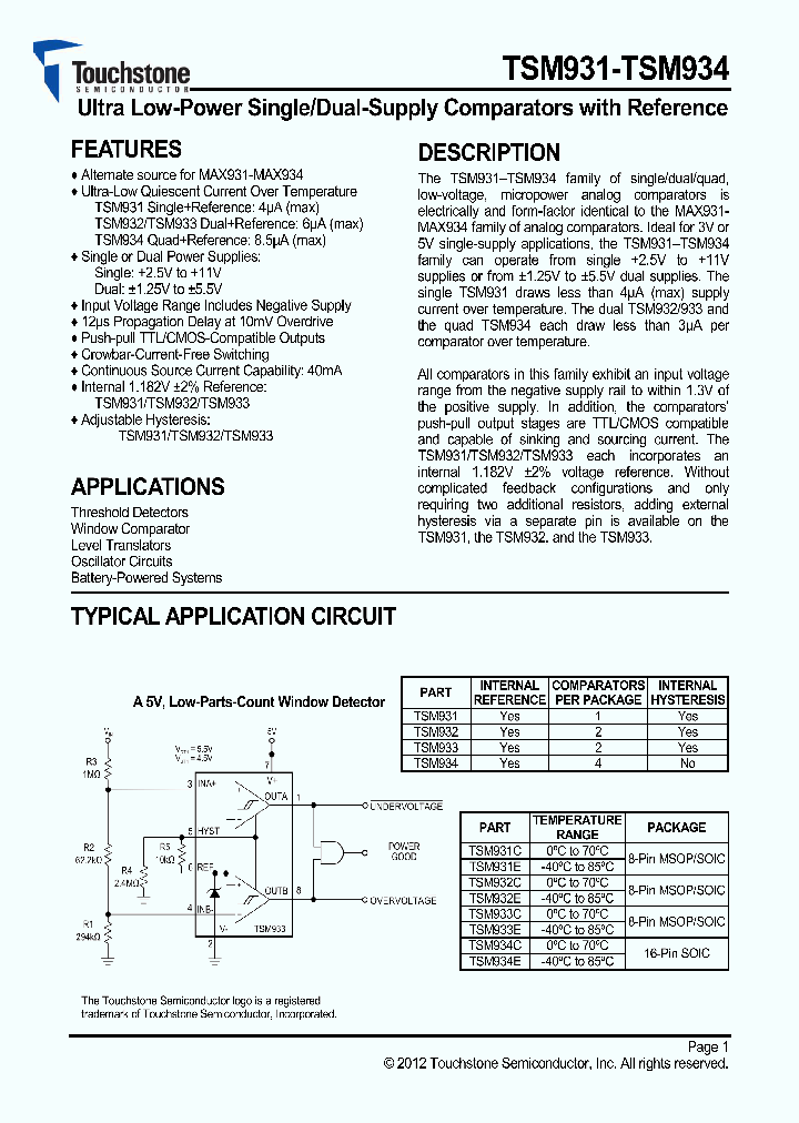 TSM931ESAT_5276470.PDF Datasheet