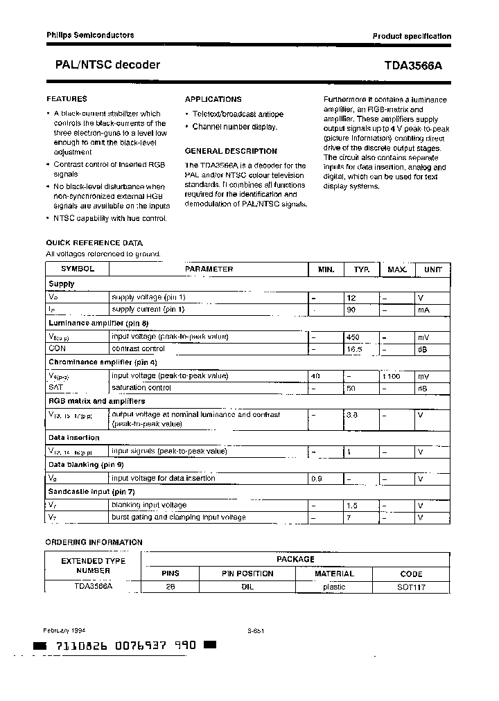 TDA3566_5277863.PDF Datasheet