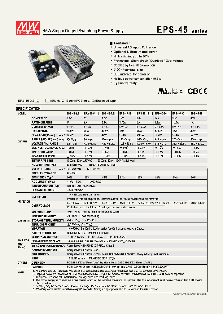 EPS-45_5280191.PDF Datasheet