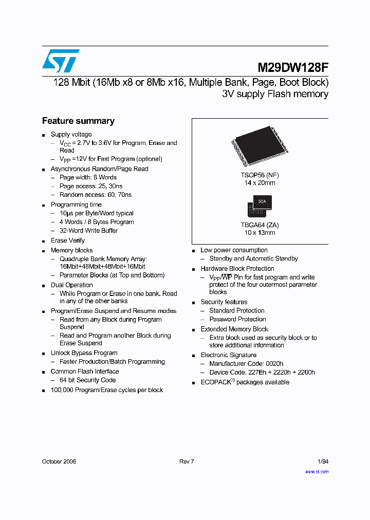 M29DW128F60ZA6_5284925.PDF Datasheet