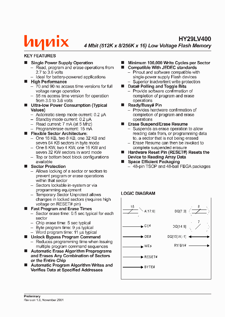 HY29LV400TT90I_5286285.PDF Datasheet