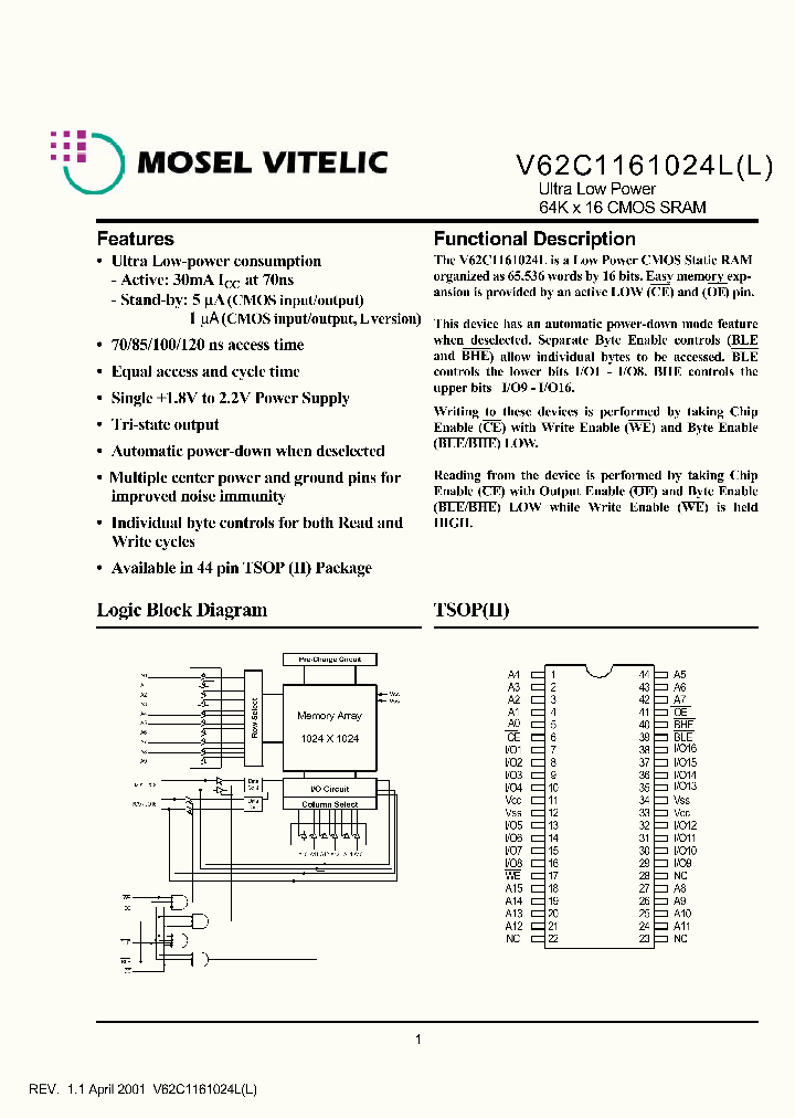 V62C1161024LL-120T_5290119.PDF Datasheet
