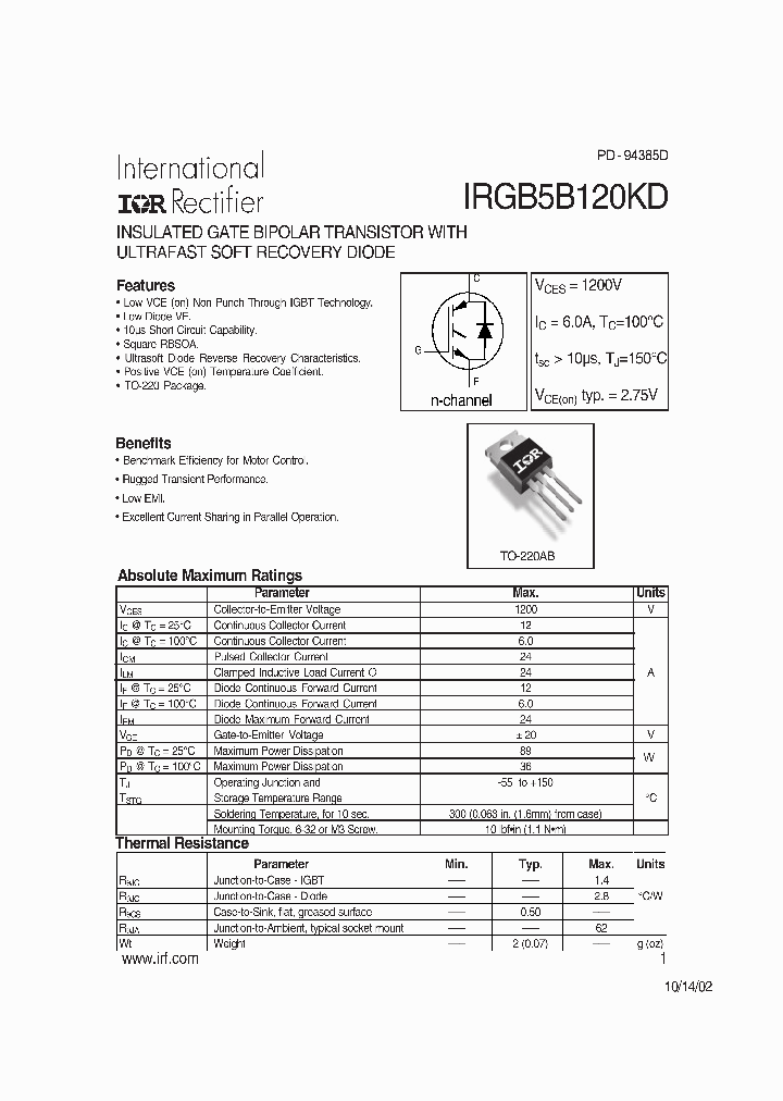 IRGB5B120KD_5290806.PDF Datasheet