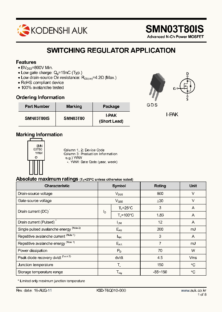 SMN03T80IS_5294080.PDF Datasheet