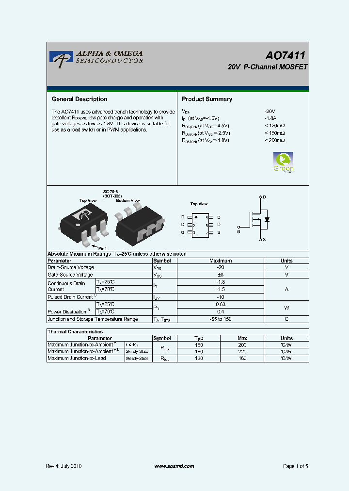 AO7411_5297133.PDF Datasheet