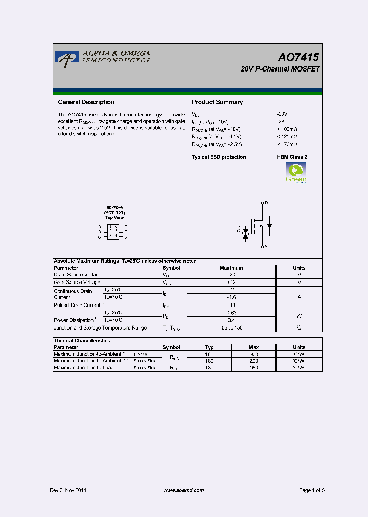 AO7415_5297143.PDF Datasheet