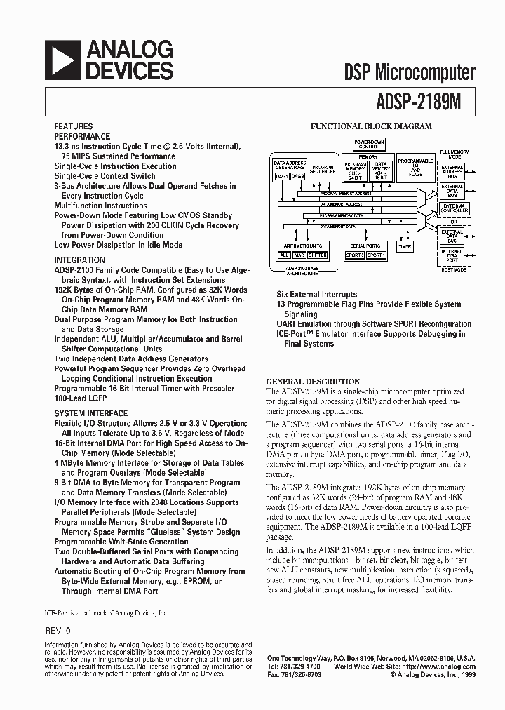 ADSP-2189M99_5297812.PDF Datasheet