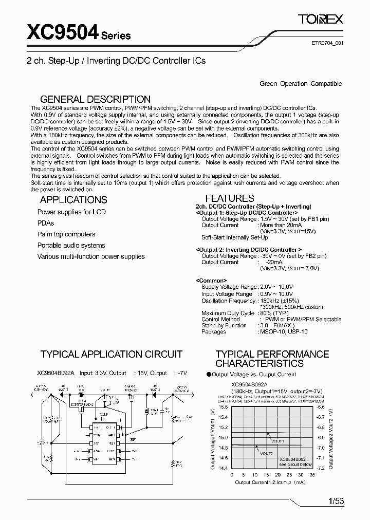 XC9504B093DAL_5299622.PDF Datasheet