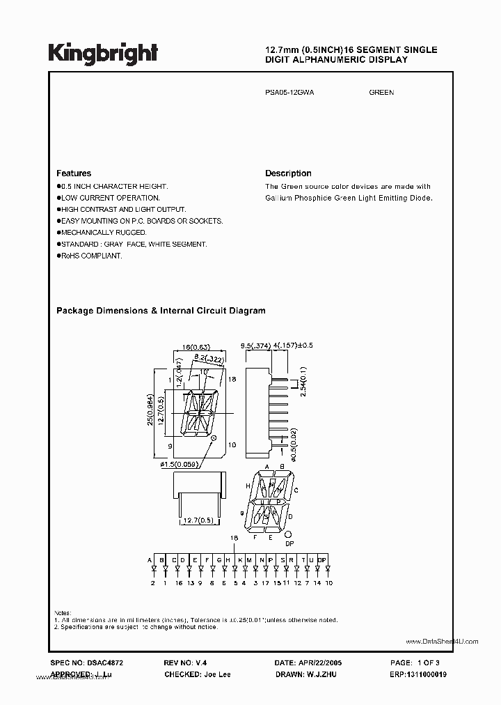 PSA05-12GWA_5299681.PDF Datasheet