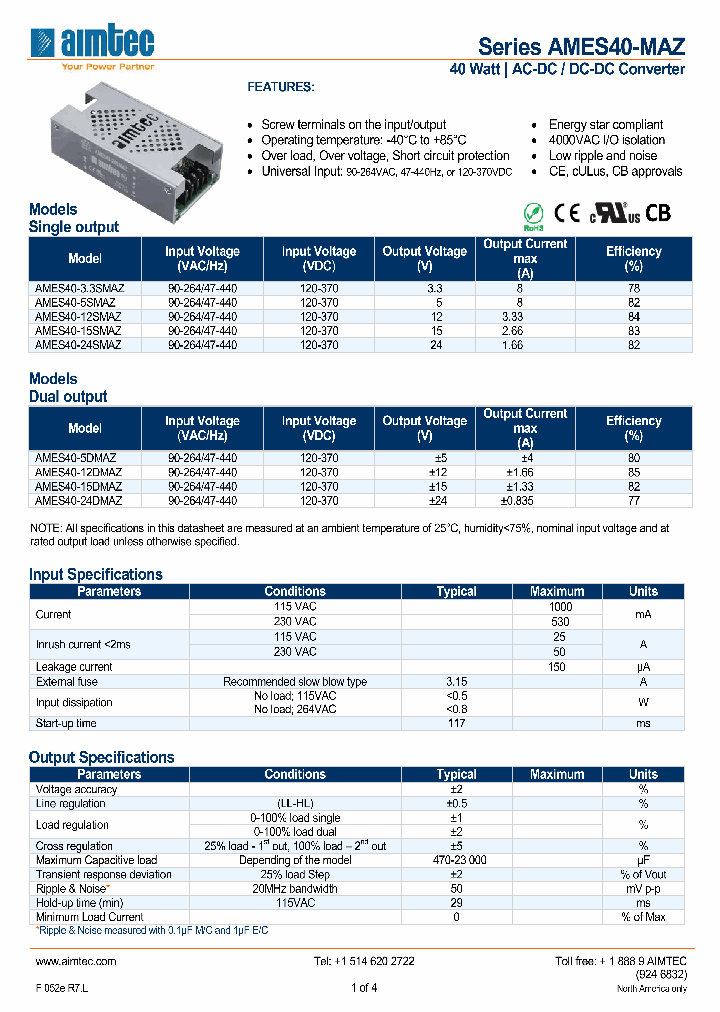 AMES40-MAZ12_5303926.PDF Datasheet