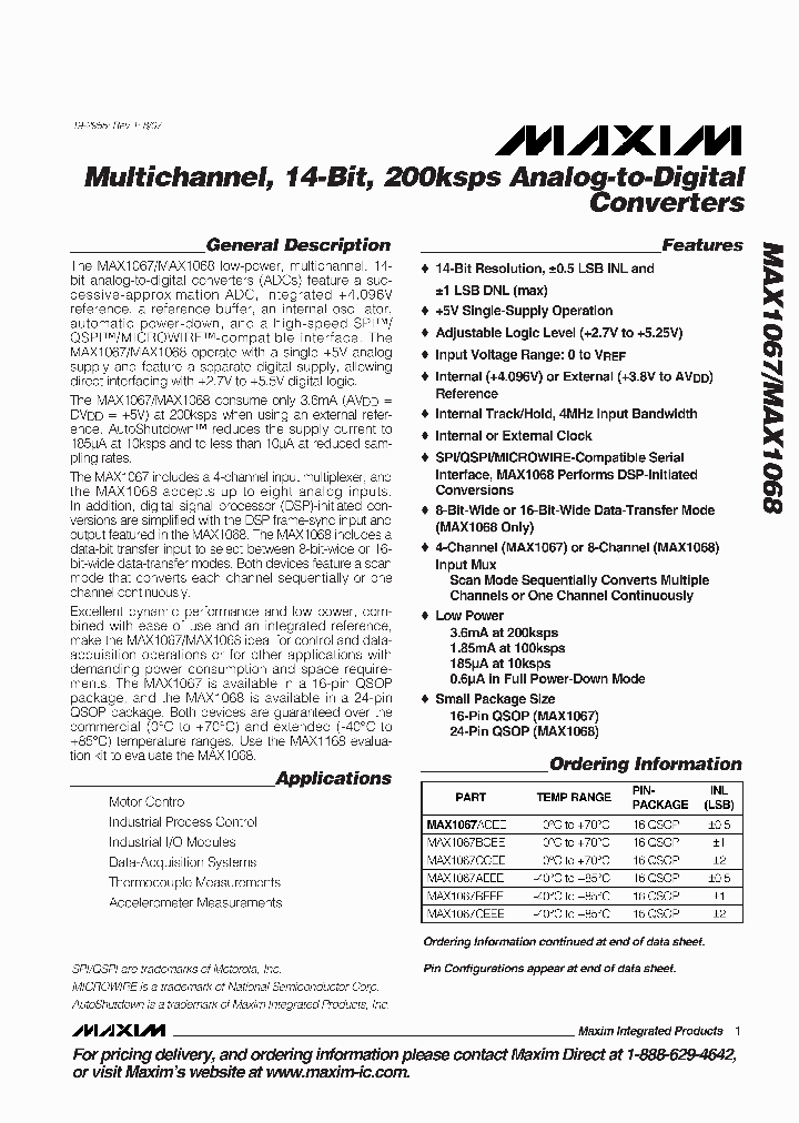 MAX1067BEEE_5306679.PDF Datasheet