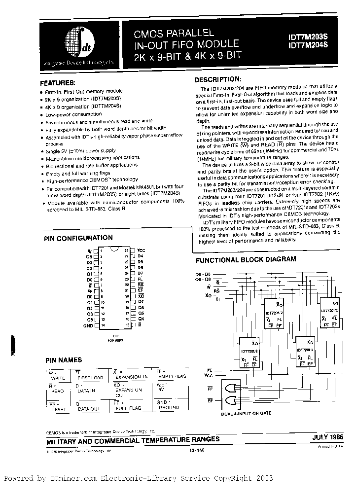 IDT7M203S50CB_5308733.PDF Datasheet