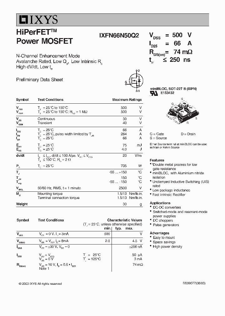 IXFN66N50Q2_5309838.PDF Datasheet
