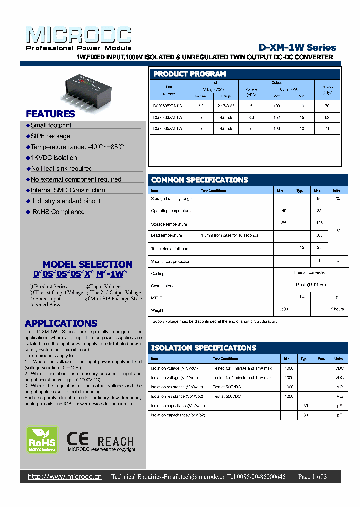 D030505XM-1W_5317193.PDF Datasheet