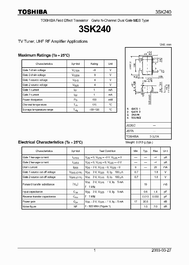 3SK240_5319885.PDF Datasheet