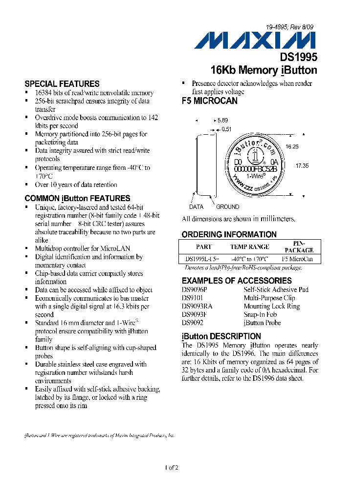 DS1995_5322530.PDF Datasheet