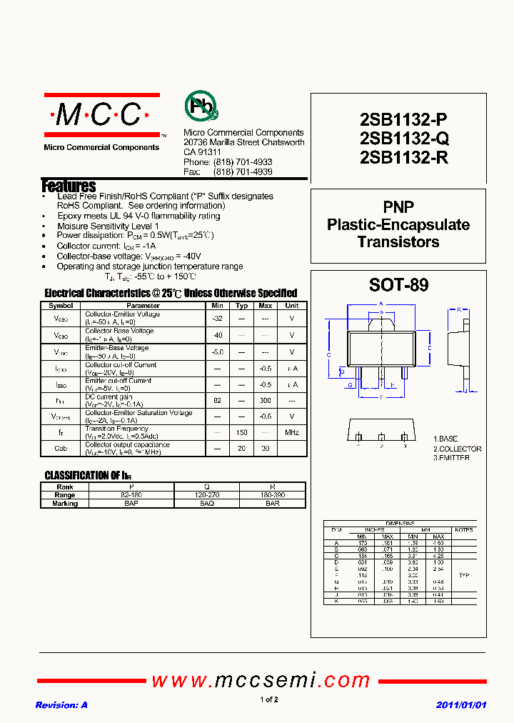2SB1132-P_5324995.PDF Datasheet